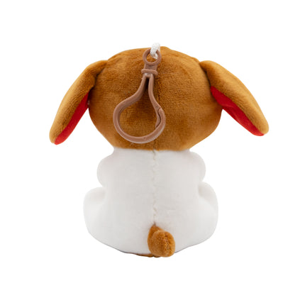 Hond Ballon Gewicht Bruin Wit 2-In-1 Knuffel 11cm