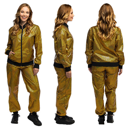 Trainingspak Disco diamond babe goud
