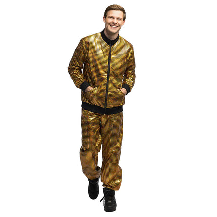 Trainingspak Disco diamond dude goud