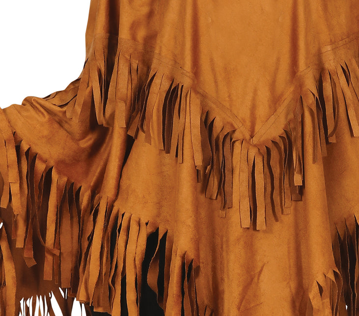Poncho Dames Bruin M