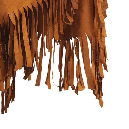 Poncho Dames Bruin M