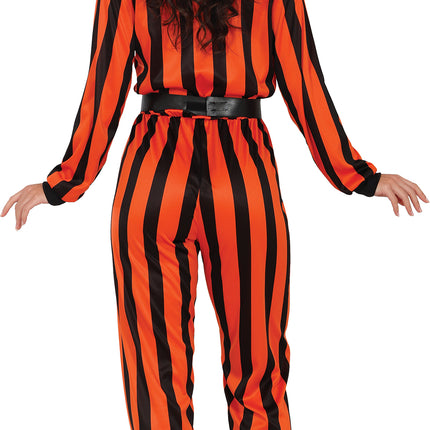 Halloween Jumpsuit Dames Harlekijn Gevangene