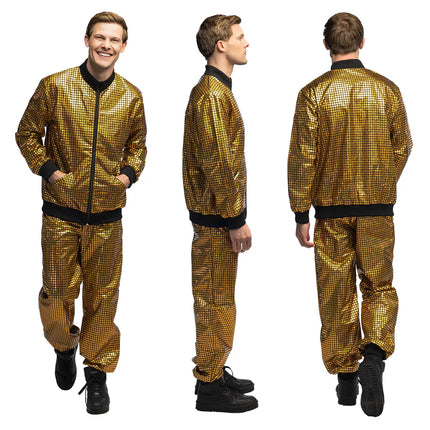 Trainingspak Disco diamond dude goud