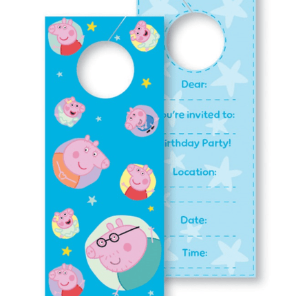 8 PEPPA PIG INVITATIONS van Unique koop je bij Partywinkel