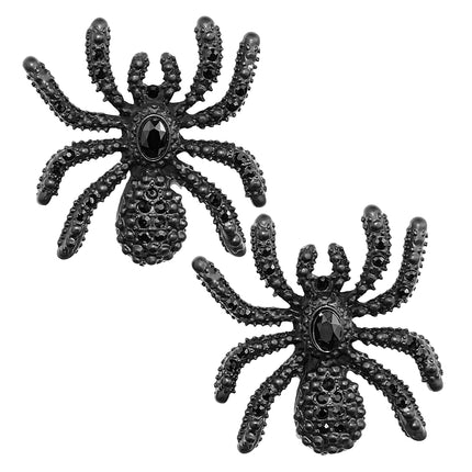 Halloween Oorbellen Spinnen Strass