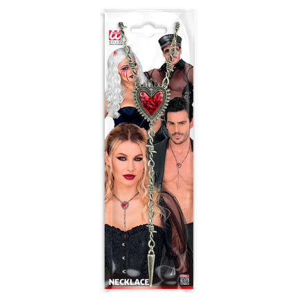 Halloween Ketting Hart En Prikkeldraad