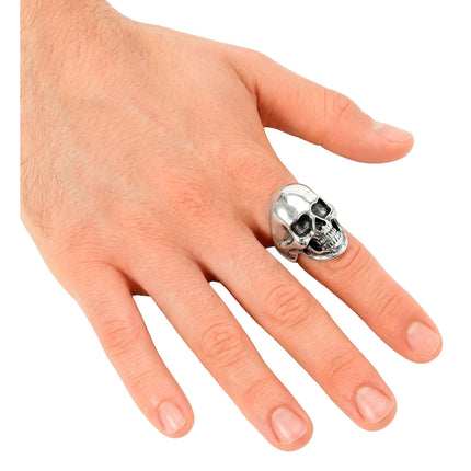 Halloween Ring Glanzend Schedel