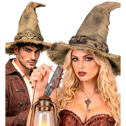 Halloween Heksenhoed Bruin