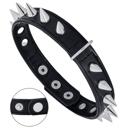 Halloween Choker Zwart Spike