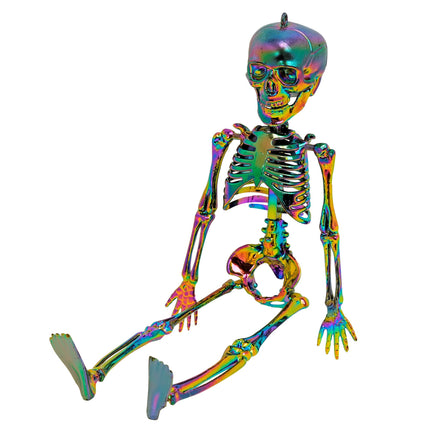 Halloween Skelet Regenboog 28cm