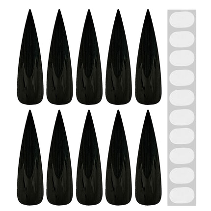 Halloween Nagelstickers Zwart 10st