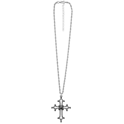 Halloween Ketting Kruis Edelstenen