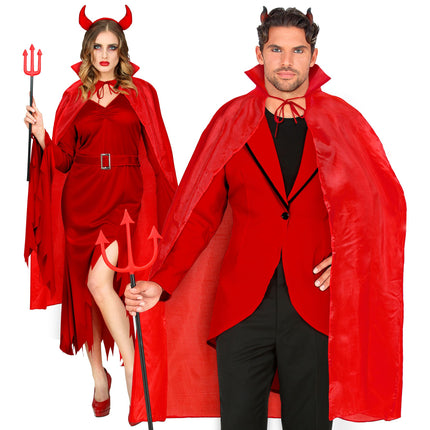 Halloween Cape Rood Kind 1,3m