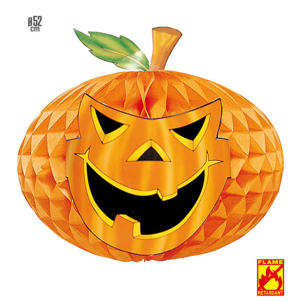 Halloween Honeycomb Pompoen 52cm