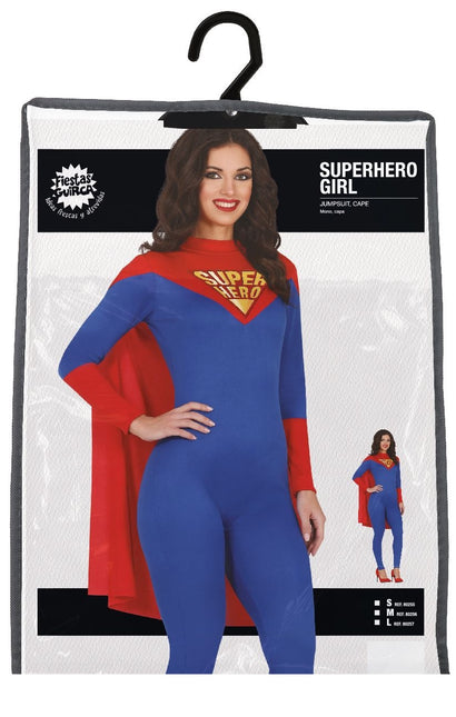 Supergirl Kostuum Blauw Dames