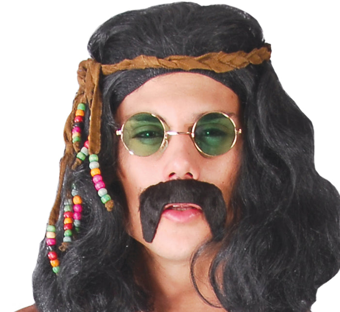 Hippie 60S Kostuum Bruin Wit Heren