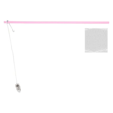 Lampionstokje met LED Licht Roze met Glow In the Dark Stickers Wood 40cm