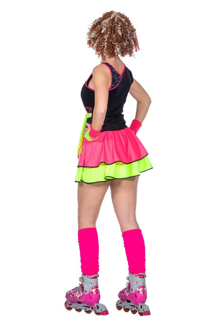 Neon 80S Jurk Dames van Wilbers & Wilbers koop je bij Partywinkel