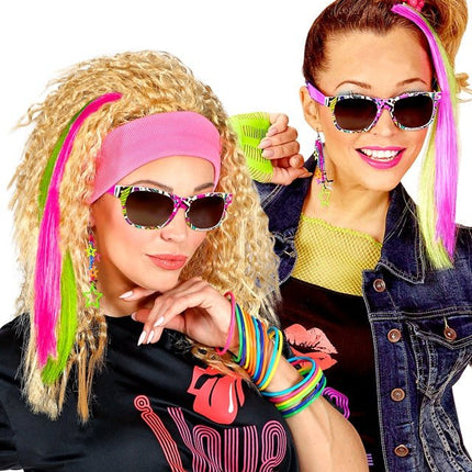 80's Oorbellen Sterren Multi van Widmann koop je bij Partywinkel