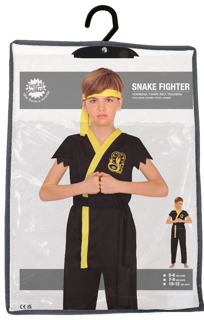 Ninja Kostuum Zwart Geel Jongen