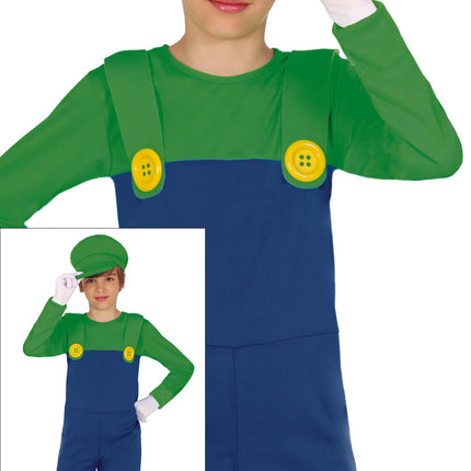 Super Mario Kostuum Jongen Luigi