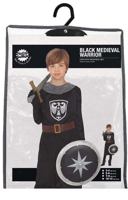 Ridder Kostuum Zwart Jongen
