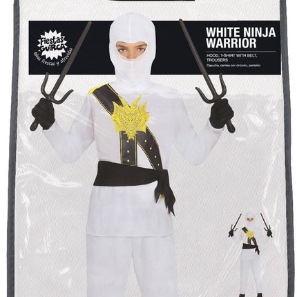 Ninja Kostuum Wit Jongen
