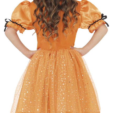 Halloween Jurk Oranje Kind Heks