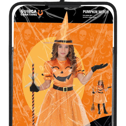 Halloween Jurk Oranje Kind Heks
