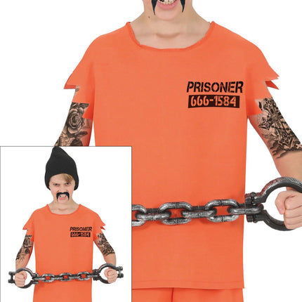 Halloween Kostuum Oranje Kind Gevangene