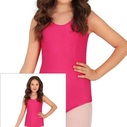 Gympakje Fuchsia Meisje Mouwloos