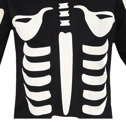 Skelet Halloween Kostuum Kind zwart-wit