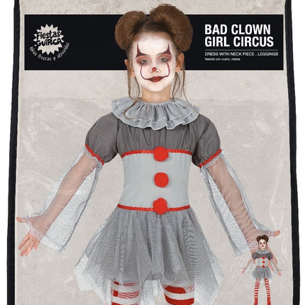 Duistere clown Halloween Kostuum Kind