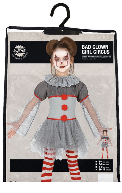 Duistere clown Halloween Kostuum Kind