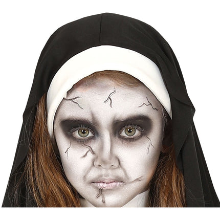 Non Halloween Kostuum Kind zwart-wit