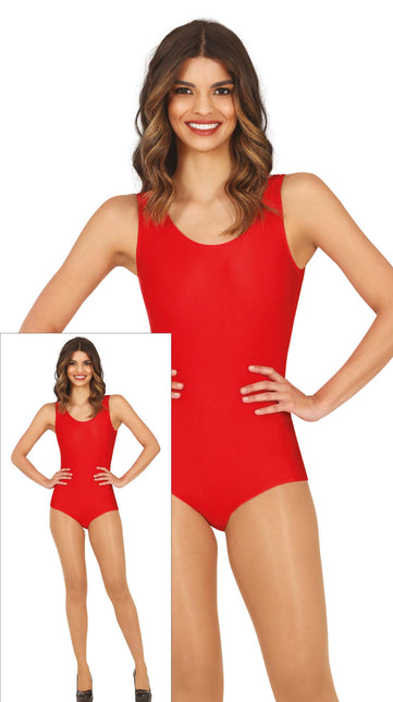 Balletpakje Rood Dames Mouwloos