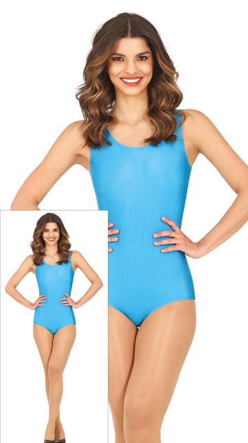 Balletpakje Turquoise Dames Mouwloos