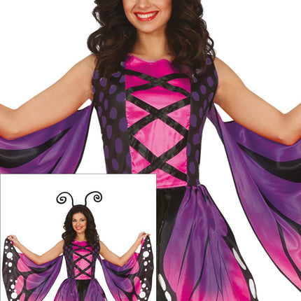 Vlinder Kostuum Paars Dames Vlinder