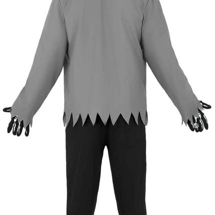 Halloween Kostuum Wit Zwart Heren Skelet 3 delig