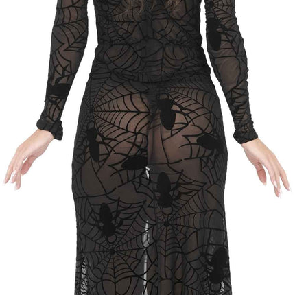 Halloween Jurk Zwart Dames Gothic Kant