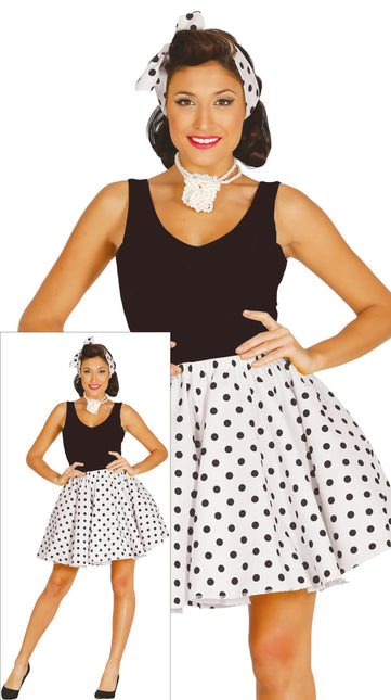 Grease Kostuum Dames Wit