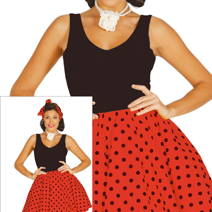 Grease Kostuum Dames Rood