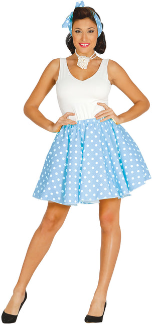 Grease Kostuum Dames Blauw