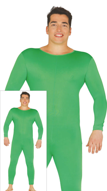 Second Skin Pak Kostuum Groen Heren