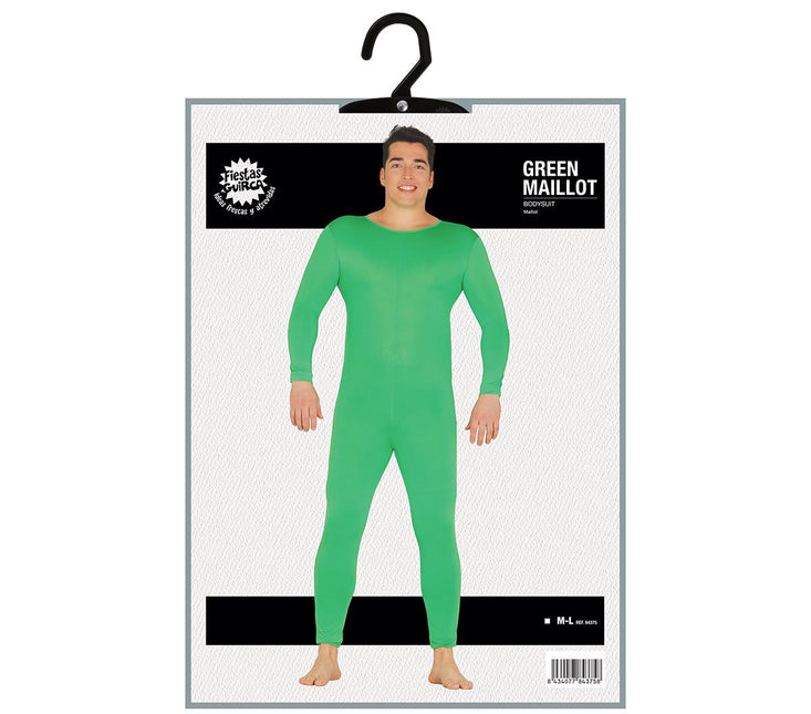 Second Skin Pak Kostuum Groen Heren