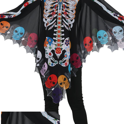 Dia De Los Muertos Poncho Dames Catrina