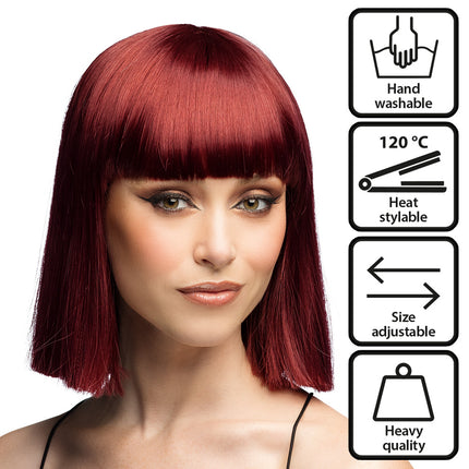 Pruik Djamilla sienna brown