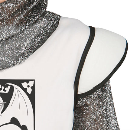 Middeleeuwse Ridder Kostuum Kind Zilver