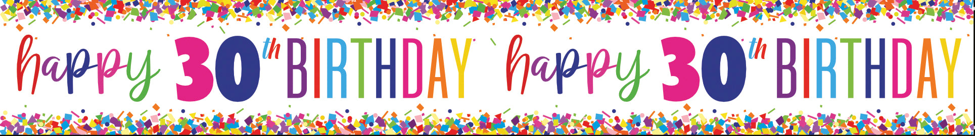Happy Birthday Banner 30 Jaar 2,74m