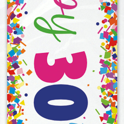 Happy Birthday Banner 30 Jaar 2,74m